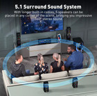 Home Theater System Surround Sound Speakers - 1200w 10  Subwoofer