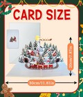 3d Pop-up Christmas Card Holiday Greeting Card For Family   Friends