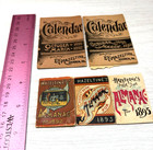 Antique Tiny 1881-1895  Hazeltine s Almanac Calendar Piso s Remedy Warren  Pa