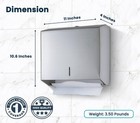 Alpine Commercial Paper Towel Dispenser Wall Mount For Multifold  Trifold   C   