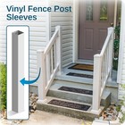 Weatherables 6 x6 x96  Post Sleeve Weatherproof Premium Outdoor Vinyl Post Cover