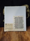 Latin Bible Commentary Printed By Anton Koberger  1493  1 Leaf  Rare Incunable