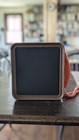 Western Electric Noteworthy 80 s Orange Corded Wall Phone With Chalkboard   Cork