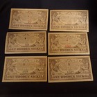 1937 Northwest Territory 150th Anniversary Wooden Nickel Portsmouth  Oh Set Of 6