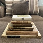 Lot Of 7 Antique Books 1800s  2  1900s   Decor    Collectible  Vintage