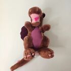 Vintage Dakin 1983 Dragon Plush Purple Burgundy Wings Corduroy Belly Stuffed Toy
