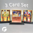Holo Rare Charizard Charmeleon   Charmander Pokemon Tcg 3 Card Set - Nm   Lp