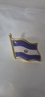 El Salvador Flag Pinback Lapel Pin Gold Trim Patriotic Theme