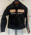      Harley-davidson Jacket Black   Orange Rn 103819 Ca 03402 Womens Size S Small