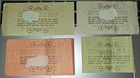 Vintage 1977 Lot Of Four 4  Walt Disney World Magic Kingdom A b c   E Coupons 