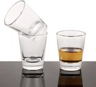 4 Pack Shot Glass Bulk Set Heavy Base  Whiskey Shot Glasses 