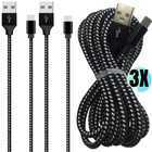 3pack 10ft 6ft Usb Fast Charger Cable For Iphone 11 8 6 Plus Xr Data Sync Cord