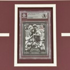 Ken Stabler Autographed College Football Card Deluxe Framed With Alabama Crimson