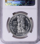  1958 S1  Totem Dollar Elizabeth Canada Ngc Pl67  semi-cam  Rare R6 High Grades