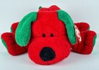 Ty Jingles New W  Tags Unused Pluffies        Plush Red Puppy Dog Tylux Cute   Soft