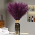 Wertuirk 9 Stems Pampas Grass  38 Inch Tall Faux Pompous Grass Decor Purple