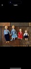 Vtg Miniature 1 12 Porcelain Doll Dollhouse Family Of 4 Original Outfits