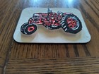 Vintage Raised Image Tractor Magnet - Orange - Alice Chalmers - 3-7 8  X 2-7 8 