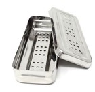 Surgical Dental Instruments Cassette Tray Sterilization Box Medical Perforated