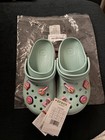 Crocs Crocband Clog Pure Water Light Blue Pink Nwt W6 M5 W 5 Jibbitz