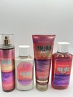 New Bath   Body Works Malibu Heat 4pc Gift Set Full Size Wash Cream Mist Lotion