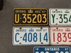 Rare Set Of 5 Ontario 1967 License Plates March June September December Plate