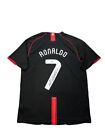 Cristiano Ronaldo Black Jersey Autographed Manchester United Beckett Coa