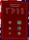 Coin Sets Of All Nations Tonga W card Unc 1 2 5 10 20 Seniti 1990 50 Senti 1991