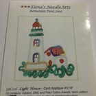 Romanian Point Lace Kit  Light House Card Applique  Elena   s Needle Arts 