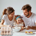 100 Pack 12 Count Plastic Egg Cartons - Bulk Cheap Clear Reusable Egg Contain   