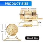 Gse Small Brass Raffle Drum Lottery Cage Holds 2500 Tickets Or 80 Bingo Balls