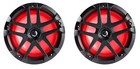 Pair Memphis Audio Mxa80l 120w 8  2-way Marine Boat Speakers W  Rgb Led Grills