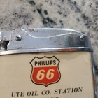 Vtg Phillips 66 Gas   Oil Lighter Advertisement Ute Oil Co  Station Cortez Colo