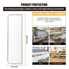 Striped Glass Restaurant Decorative Partitions  Desk Divider  Privacy Panels