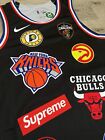 Nike Supreme Nba Basketball Jersey Authentic Aop Aq4228-010 Black Sz 48 Large