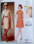 Ladies Vintage 1960s Chic Cape Dress Simplicity Reissue Pattern S3084 6-14 14-22
