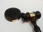 Wooden Gavel Judge Auctioneer Lawyer Mallet Hammer