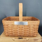 Longaberger 2007 Collectors Club Member Rich Brown Basket Set family Signed Nib