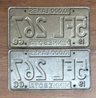 1968 1970 Minnesota License Plate Pair Tags    5fl 267    free Local Pick Up  