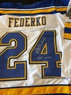 Blues Bernie Federko Signed Jersey W coa