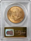 1857-s  20 Gold Liberty Pcgs Au58 Cac Gold Double Eagle Ss Central America A1910