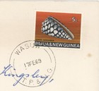 1969 Papua   New Guinea Cover Wasua Tp ng Cancel To Australia 5c Conus Marmoreus