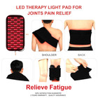 660nm 850nm Near Infrared Red Light Therapy Waist Wrap Pad Belt Relieve Fatigue