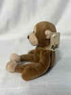 Vintage Russ Berrie   Co    chip    8    Plush Stuffed  Toy Animal Monkey With Tags