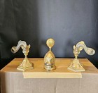 Vintage Brass Dolphin Koi Fish Faucet Set Basin Spout   Handles 