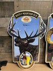 1991 Coors Rocky Mountain Big Horn Sheep Mountain Cougar Elk Wildlife Tin Signs