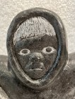 Vintage Inuit Soapstone Carving    seal Hunter    With Syllabic Signature