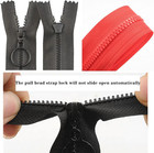  3 Plastic Separating Zippers Colorful 14pcs Resin Zippers With Ring Pulls For J