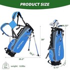 5 6 Pieces Kids Golf Club Set  Junior Golf Club 45   54 Inches 6   10 Ages  Blue