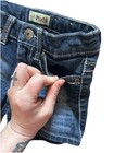 Mudd Girls Denim Shorts 7 Blue Embroidered Pockets